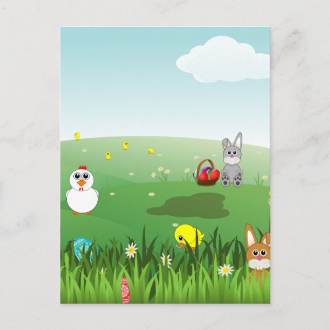 Happy Oaster Postkarte (Vorderseite)