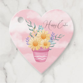 Happy Oaster Pot of Yellow Flowers Geschenkanhänger