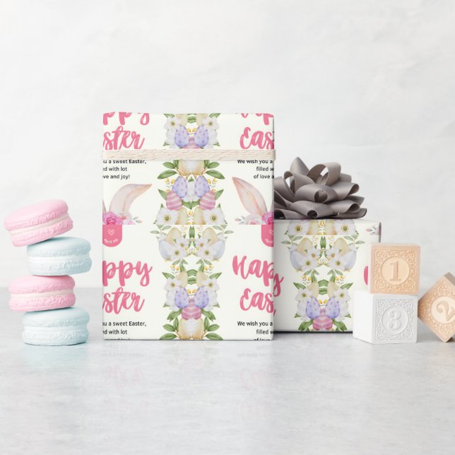 Happy Oaster Rabbit Geschenkpapier (Babyparty)