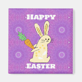 Happy Oaster Rabbit Magnet