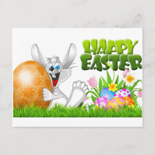 Happy Oaster Rabbit Postkarte