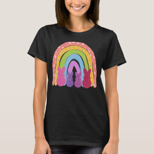 Happy Oaster Rainbow Outfit Niedlich Ostern Bunny T-Shirt