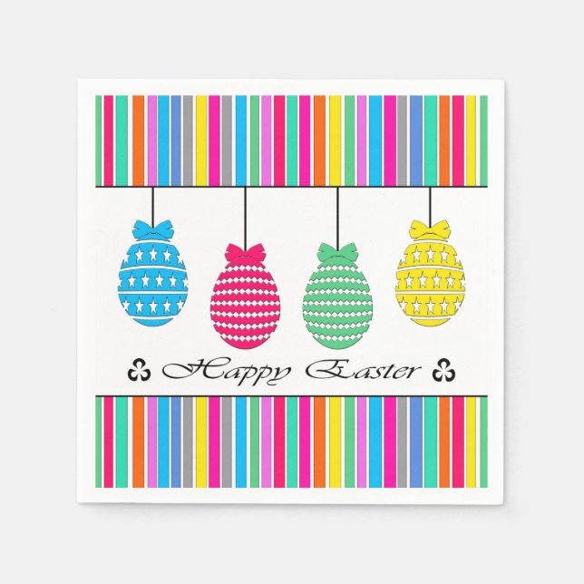 Happy Oaster Serviette (Vorderseite)