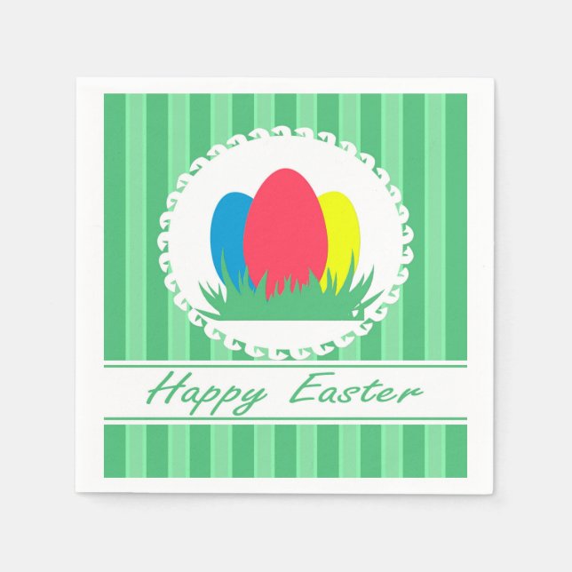 Happy Oaster Serviette (Vorderseite)