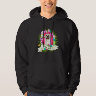 Happy Oaster Shih Tzu Tragen Bunny Oar Eggs Cool Hoodie