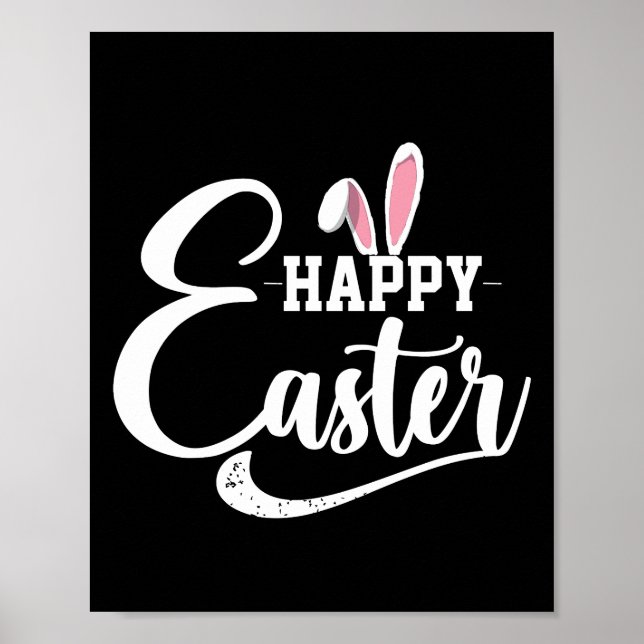 Happy Oaster Shirt Rabbit Poster (Vorne)