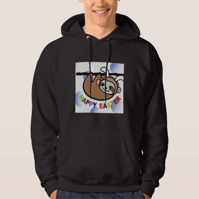 Happy Oaster Sloth Hoodie (Vorderseite)