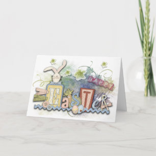 Happy Oaster Spring Collage Feiertagskarte