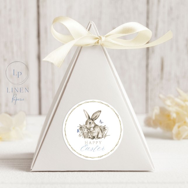 Happy Oaster Sticker Gold Circle Frame (Von Creator hochgeladen)