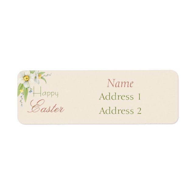 Happy Oaster Sweet Floral Personalisiert (Vorne)