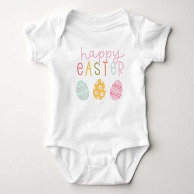 Happy Oaster T - Shirt Baby Bodysuit (Vorderseite)