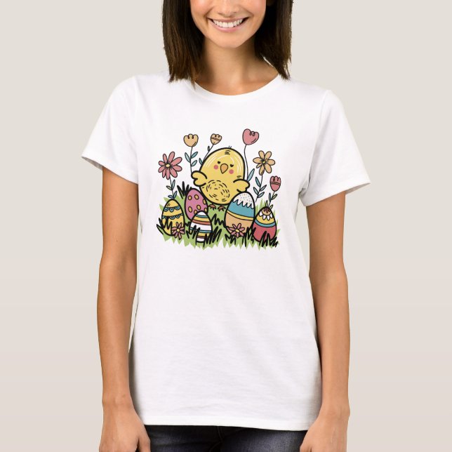 Happy Oaster T - Shirt: Spaß und spannendes Design T-Shirt (Vorderseite)