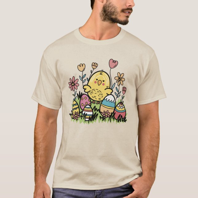Happy Oaster T - Shirt: Spaß und spannendes Design T-Shirt (Vorderseite)
