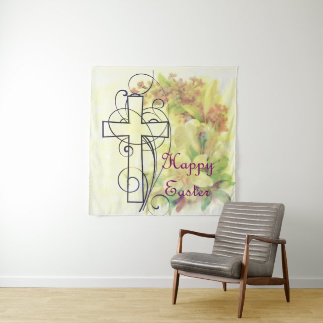 Happy Oaster Tapestry Wandteppich (Beispiel)
