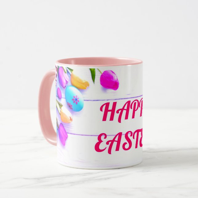 Happy Oaster Tasse (Vorderseite Links)