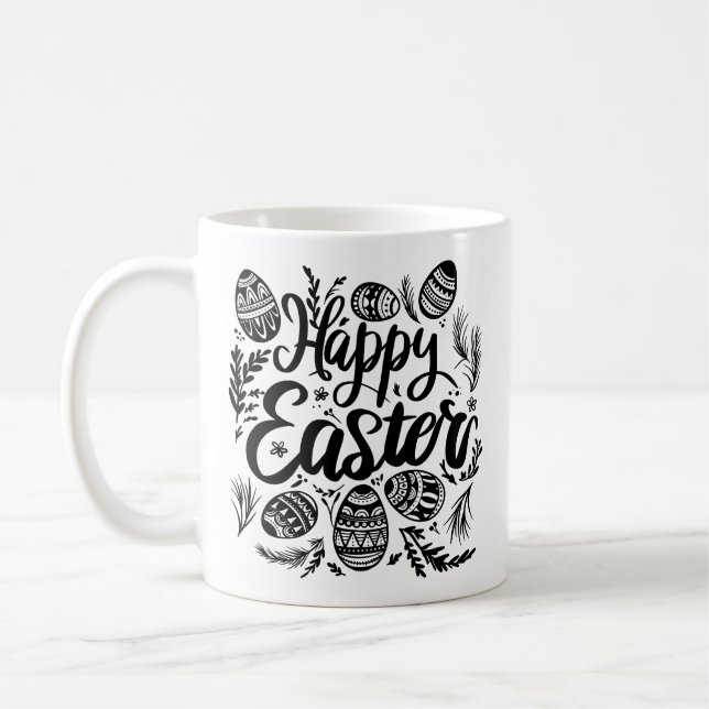 Happy Oaster Tasse: Feiern Sie den Frühling mit Fr Kaffeetasse (Links)