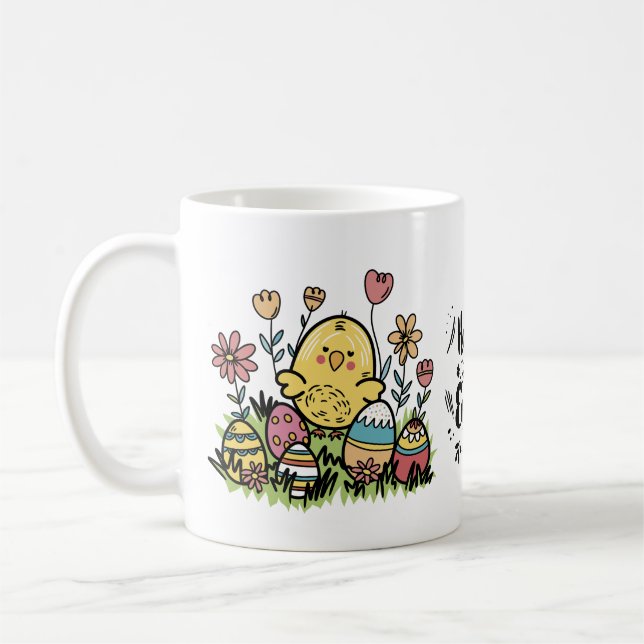 Happy Oaster Tasse: Festiges und fröhliches Design Kaffeetasse (Links)