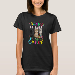 Happy Oaster Three Cat Wear Bunny Ears Aktionskorb T-Shirt