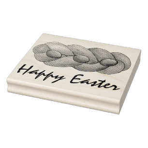 Happy Oaster Tsoureki Griechisch Armenian Holiday Gummistempel