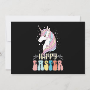 Happy Oaster Unicorn Bunny Rabbit Eggs Einladung