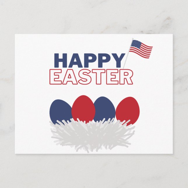 Happy Oaster USA Postkarte (Vorderseite)