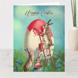 Happy Oaster Vintage Osterkarte Karte