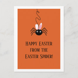 Happy Oaster von Osterspinne lustige Eier Postkarte