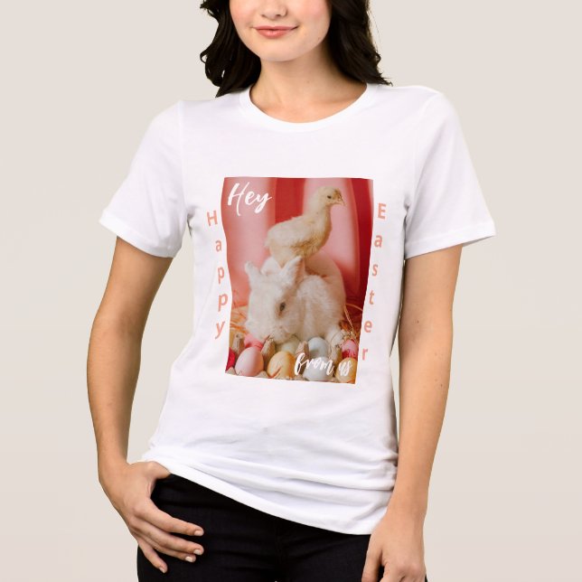 Happy Oaster von uns Tri-Blend Shirt (Vorderseite)