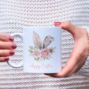 Happy Oaster Watercolor Bunny Oars Osterfest Tasse