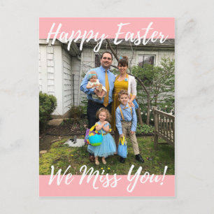 Happy Oaster We Miss You Postcard Postkarte