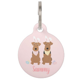 Happy Oaster Welsh Terriers Dogs Bunny Ears Haustiermarke