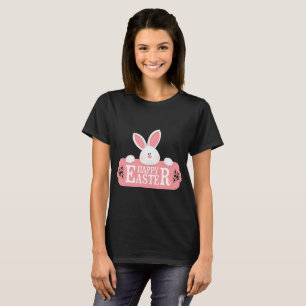 Happy Oaster White Bunny T-Shirt