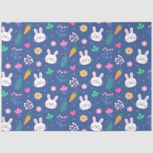 Happy Oaster White Liebe Rabbit Seidenpapier