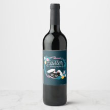 Happy Oaster Wreath Food and Beverage Label Set