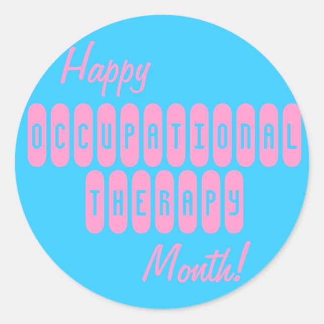 Happy Occupational Therapy Month Stickers (Vorderseite)