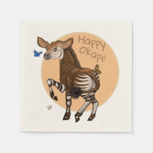 Happy Okapi! Serviette