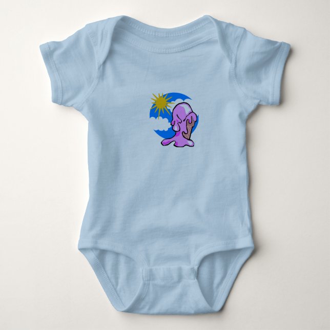 Happy on ice cream baby strampler (Vorderseite)