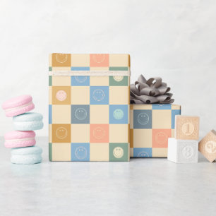 Happy One Cool Typ Retro Geburtstag Geschenkpapier