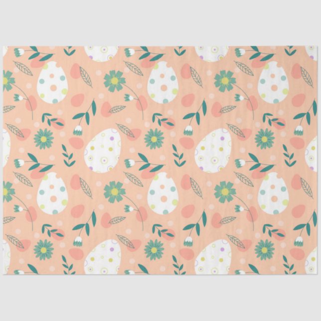 Happy Orange Oaster Egg Seidenpapier (Vorderseite)