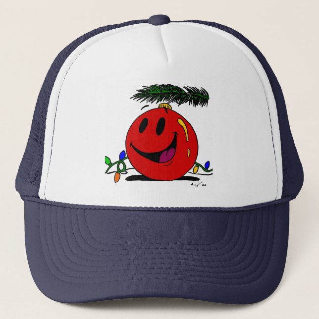 Happy Ornament Hat Truckerkappe (Vorderseite)