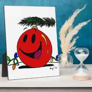 Happy Ornament Plaque Fotoplatte