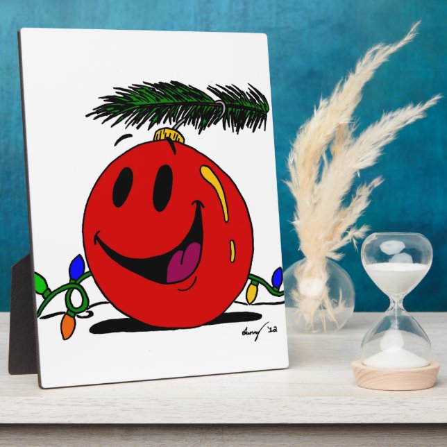 Happy Ornament Plaque Fotoplatte (Seite)