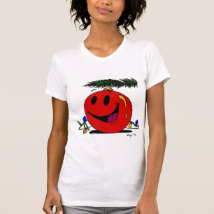 Happy Ornament Womens Lässig Scoop T - Shirt