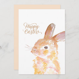 Happy Oster Aquarell niedlicher Hase Feiertagskarte