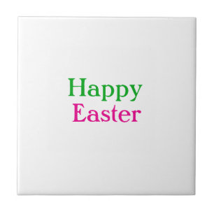 Happy Oster boho grün rosa Kinder geben Namen Fliese