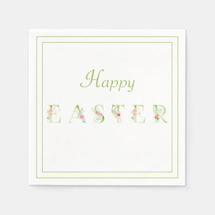 Happy Oster Floral Print Serviette