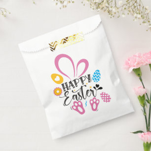 Happy Oster Niedlich Bunny mit Ostereiern Geschenktütchen