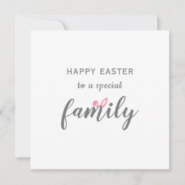 Happy Oster zu speziellen Familienhasen Ohren Feiertagskarte