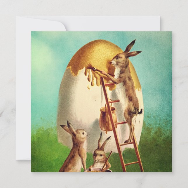 Happy Osterbild Osterkarte Karte (Vorderseite)