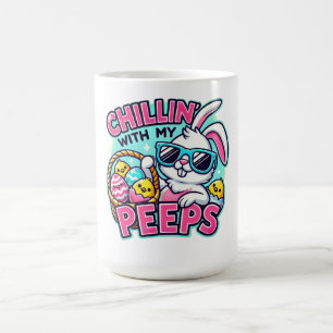 Happy Osterday Chilling mit den Pieps Kaffeetasse